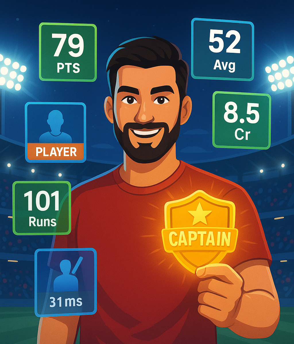Dream11 tricks for 1st rank caption vice caption selection